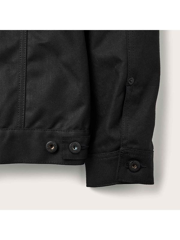 Filson Men's Tin Cloth Short Lined Cruiser Jacket - Black Image 4