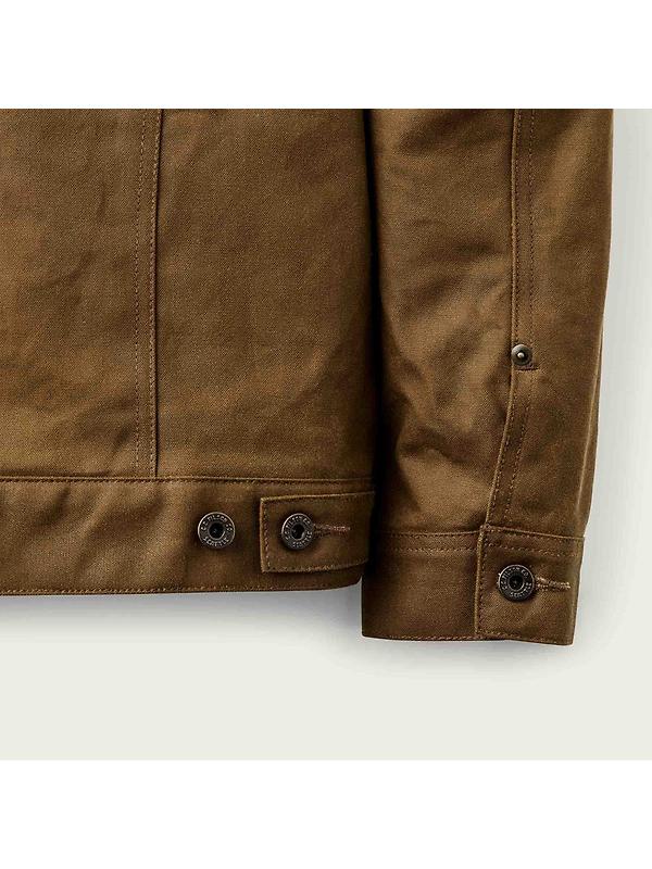 Filson Tin Cloth Short Lined Cruiser Jacket - Dark Tan Image 6