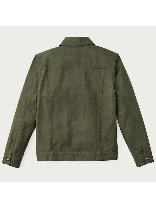 Filson Waxed Cotton Ranger Short Cruiser Jacket - Olive Image 2
