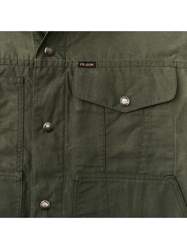 Filson Waxed Cotton Ranger Short Cruiser Jacket - Olive Image 4