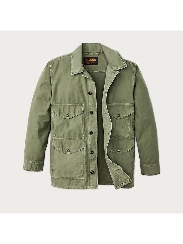 Filson Cotton Reverse Sateen Field Cruiser Jacket - Washed Fatigue Green Image 3