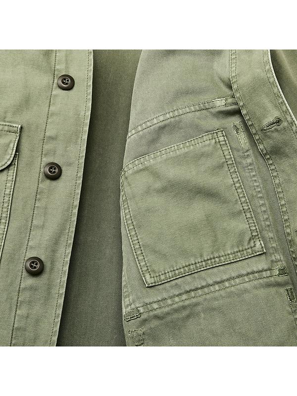 Filson Cotton Reverse Sateen Field Cruiser Jacket - Washed Fatigue Green Image 5