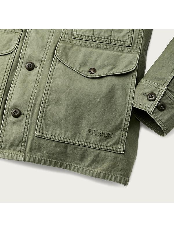 Filson Cotton Reverse Sateen Field Cruiser Jacket - Washed Fatigue Green Image 6