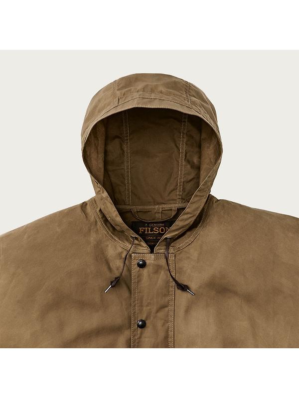 Filson Waxed Cotton Ranger Lightweight Anorak - Dark Beige Image 3