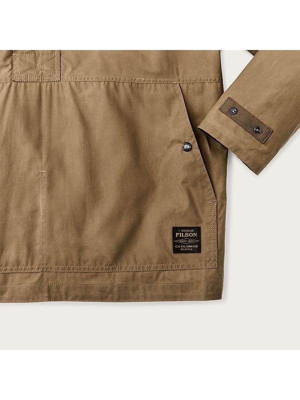 Filson Waxed Cotton Ranger Lightweight Anorak - Dark Beige Image 4