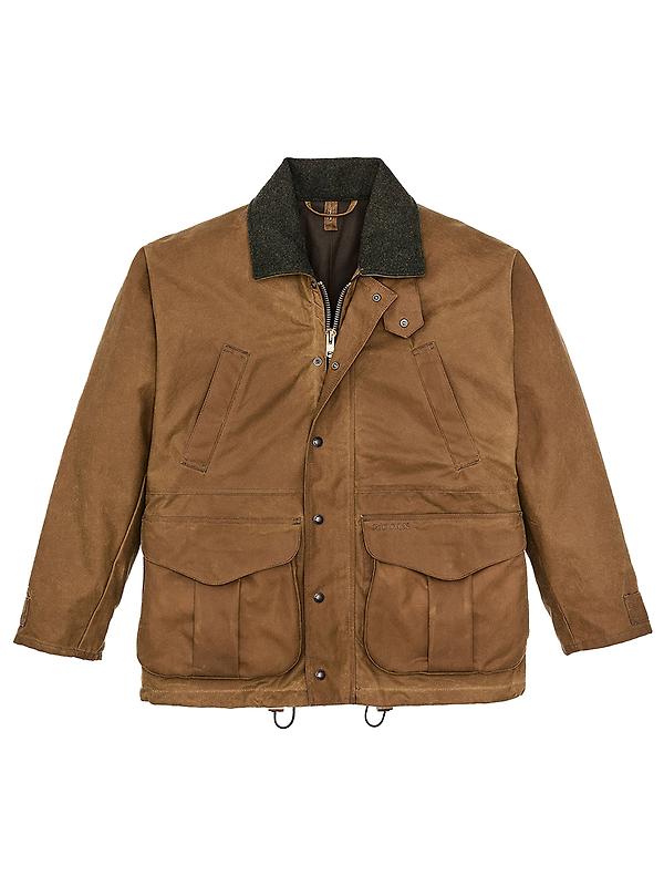 Filson Men's Lined Tin Cloth Field Jacket - Dark Tan Image 1