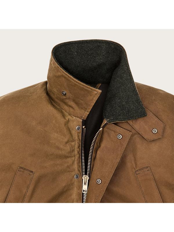 Filson Men's Lined Tin Cloth Field Jacket - Dark Tan Image 9