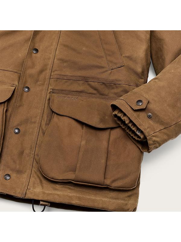 Filson Men's Lined Tin Cloth Field Jacket - Dark Tan Image 12