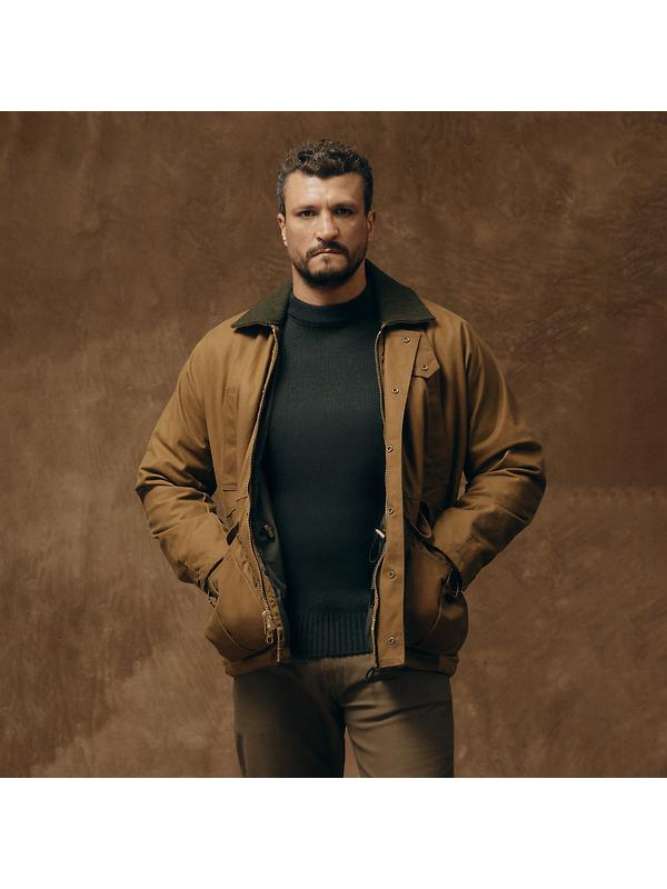 Filson Men's Lined Tin Cloth Field Jacket - Dark Tan Image 2