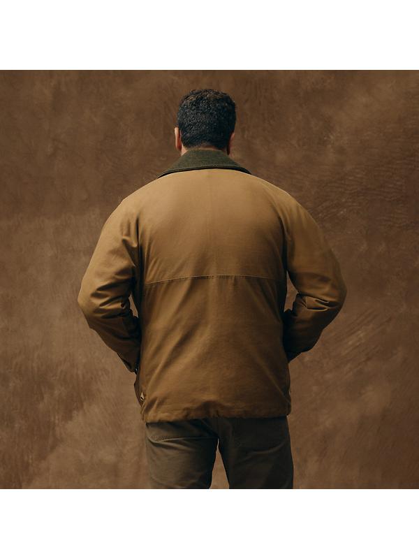 Filson Men's Lined Tin Cloth Field Jacket - Dark Tan Image 4