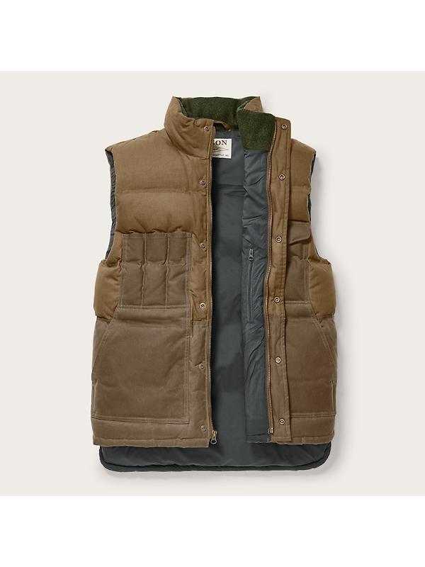 Filson Men's Down Cruiser Vest - Dark Tan Image 2
