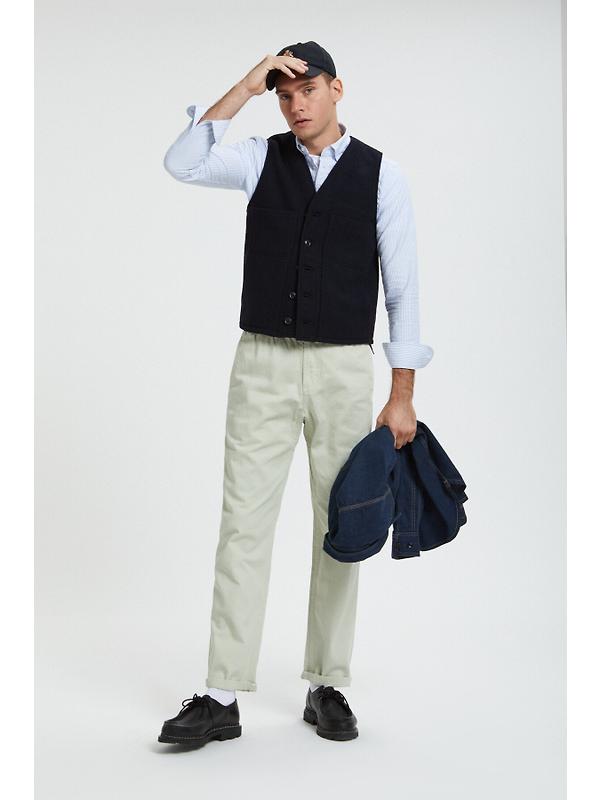 Filson Men's Mackinaw Wool Vest - Dark Navy Image 6