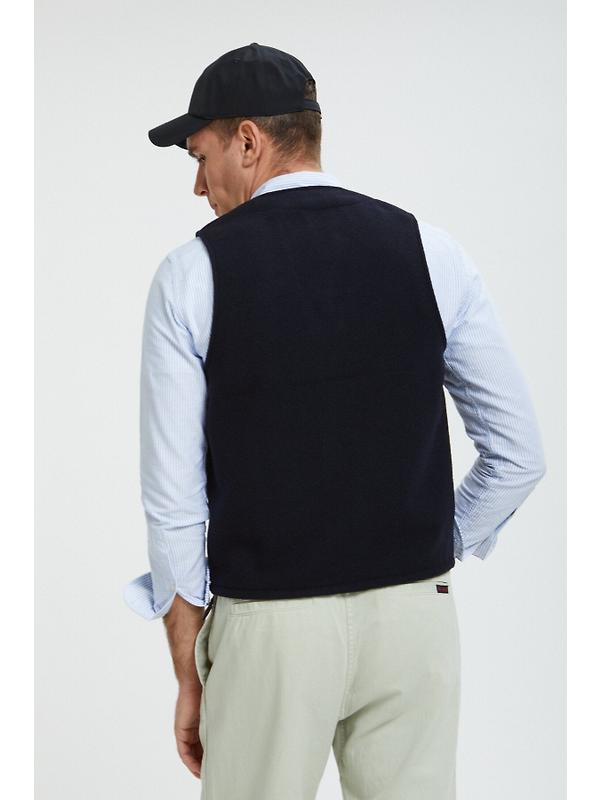 Filson Men's Mackinaw Wool Vest - Dark Navy Image 8