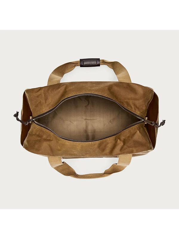 Filson Tin Cloth Medium Duffle Bag - Dark Tan Image 4