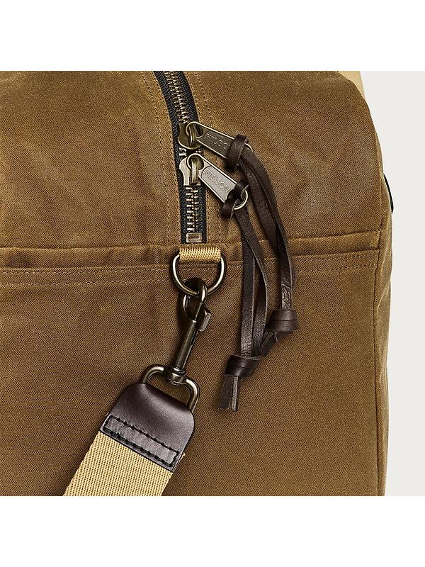 Filson Tin Cloth Medium Duffle Bag - Dark Tan Image 5