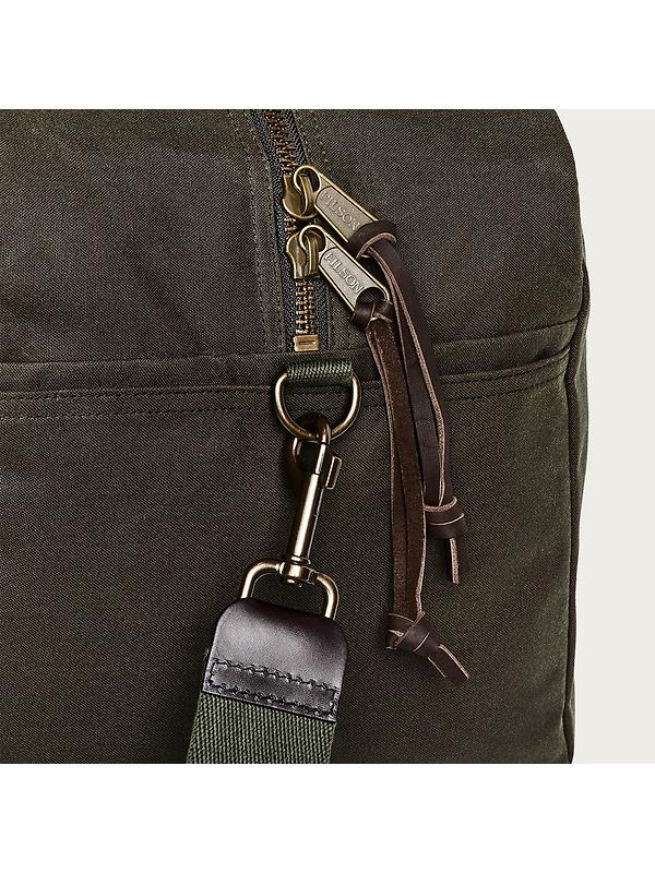 Filson Tin Cloth Medium Duffle Bag - Otter Green Image 5