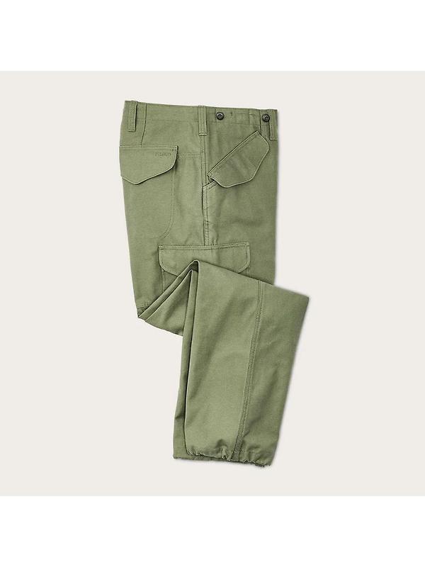 Filson Cotton Field Cargo Pants - Washed Fatigue Green Image 3