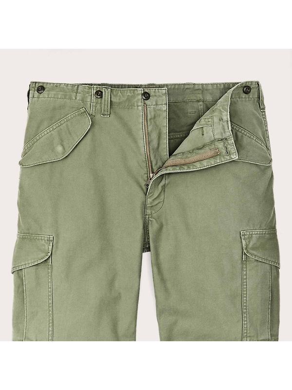 Filson Cotton Field Cargo Pants - Washed Fatigue Green Image 4