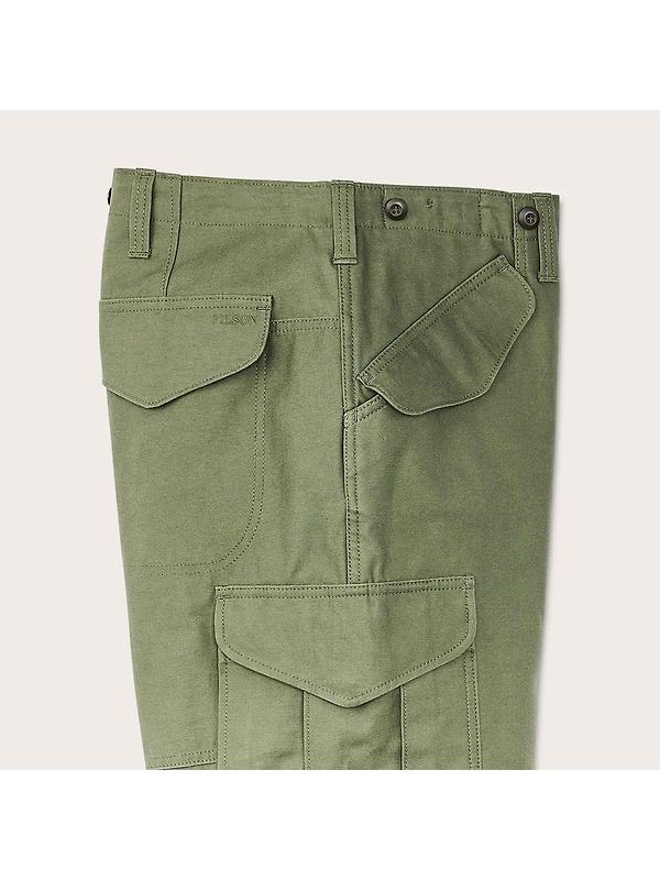 Filson Cotton Field Cargo Pants - Washed Fatigue Green Image 5