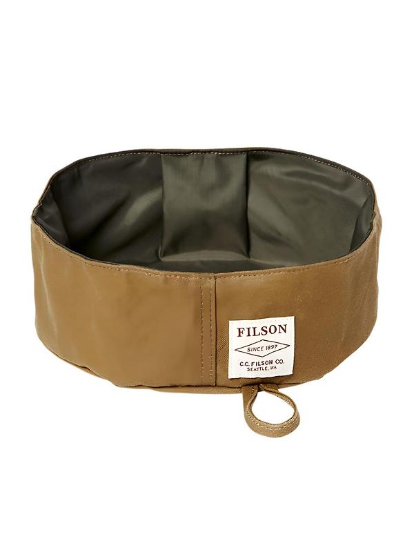 Filson Short Dog Bowl - Dark Tan Product Image