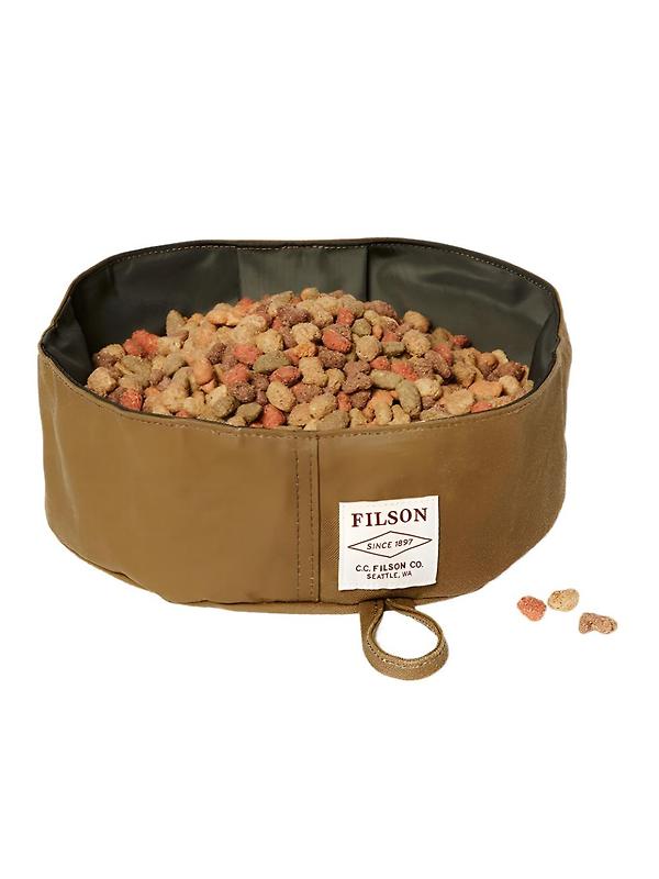 Filson Short Dog Bowl - Dark Tan Image 2