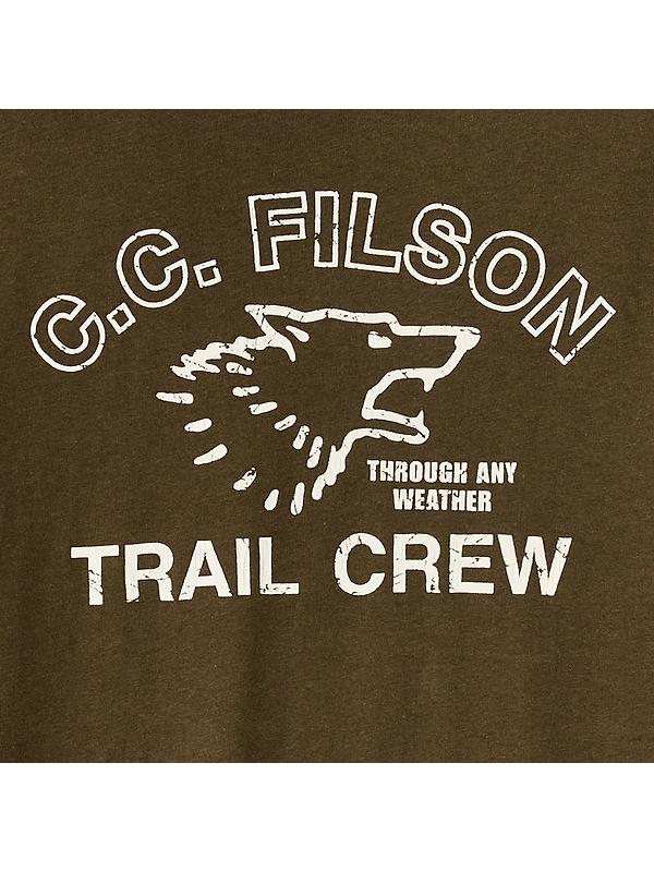 Filson Men's Frontier Graphic T-Shirt - Military Olive/Trail Image 3