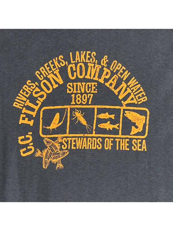 Filson Men's Frontier Graphic T-Shirt - Storm Blue/Steward Image 3