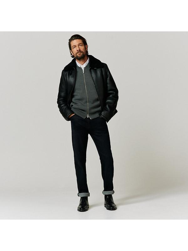 Oliver Sweeney Men's Follakilla Double Faced Shearling Jacket - Black Image 7