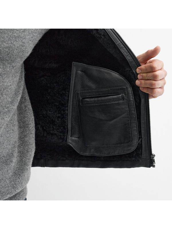 Oliver Sweeney Men's Follakilla Double Faced Shearling Jacket - Black Image 11