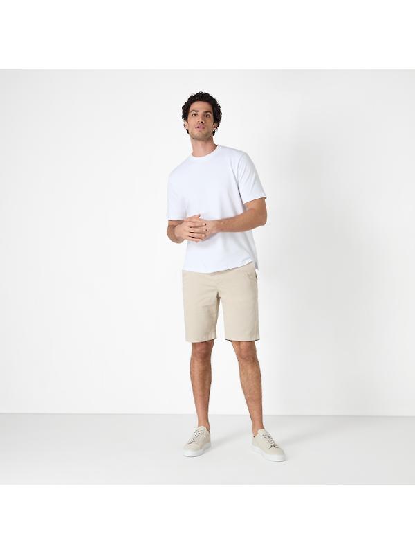 Oliver Sweeney Men's Frades Italian Cotton Shorts - Stone Image 7