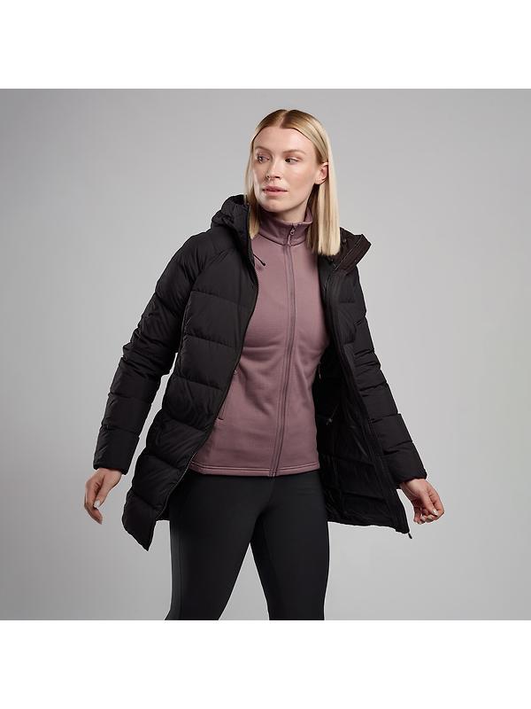 Montane Women's Tundra Hooded Down Jacket - Black Image 5
