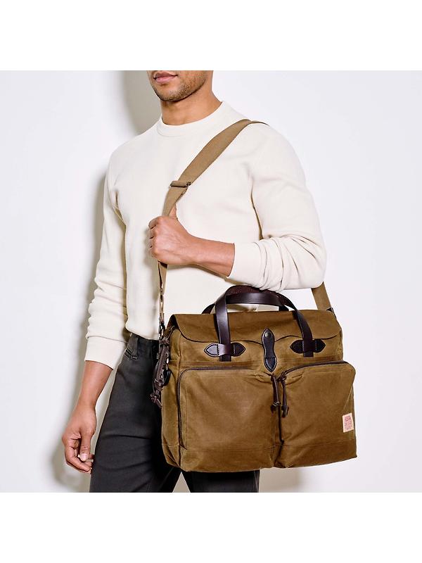 Filson 24 Hour Tin Briefcase - Dark Tan Image 11