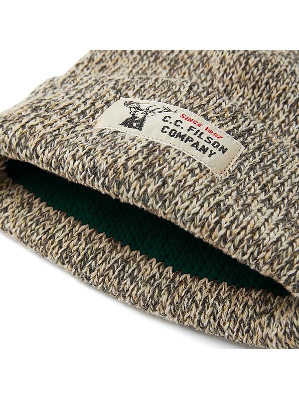 Filson Lined Ragg Wool Beanie Hat - Charcoal Heather Image 2