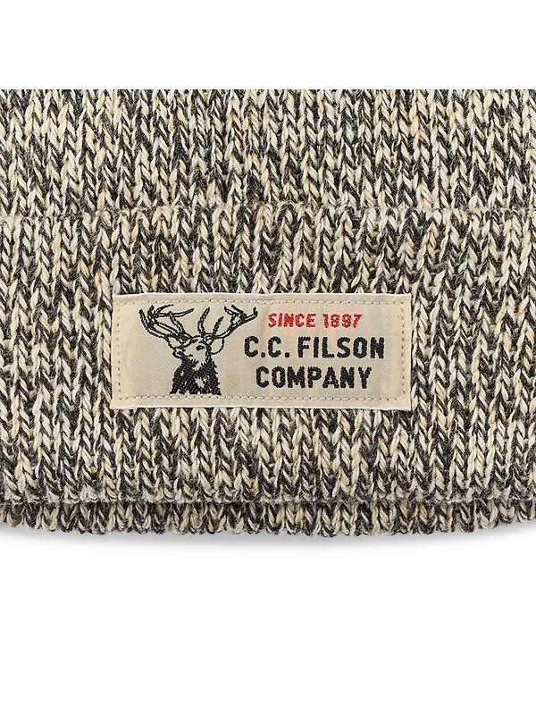 Filson Lined Ragg Wool Beanie Hat - Charcoal Heather Image 3