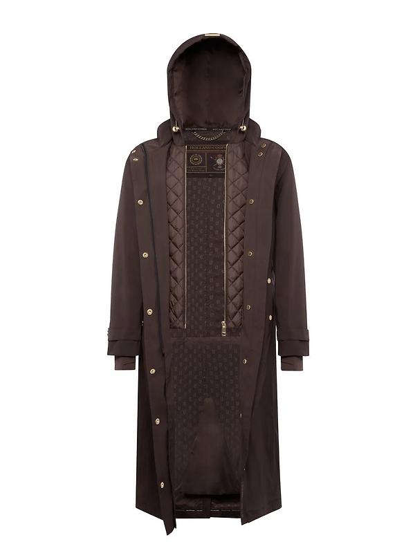 Holland Cooper Women's Folgate Rain Coat - Chocolate Image 8
