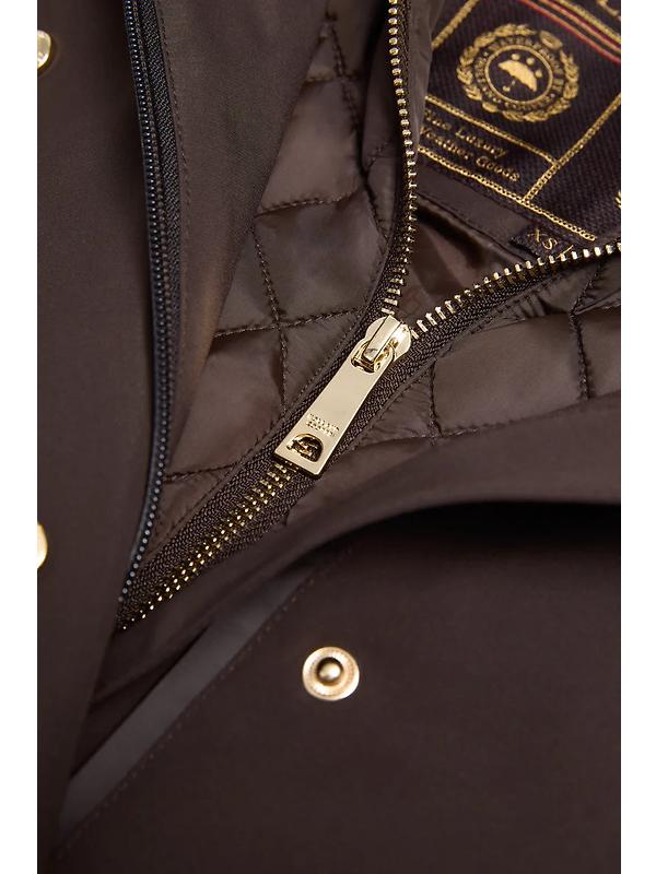 Holland Cooper Women's Folgate Rain Coat - Chocolate Image 7