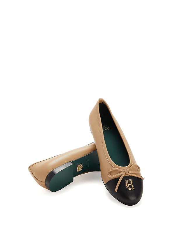 Holland Cooper Women's Ballet Shoes - Nude Black Image 7