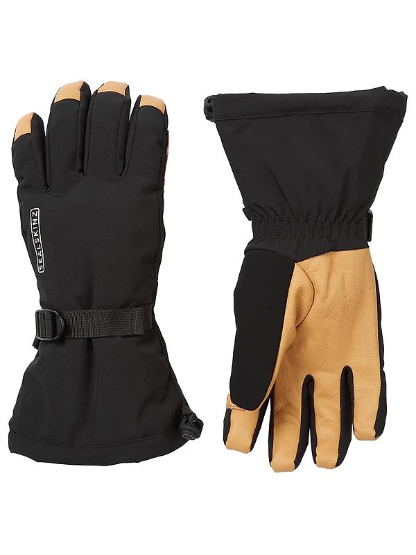 Sealskinz Fransham Waterproof Thermal Ski Gauntlets - Black Image 1
