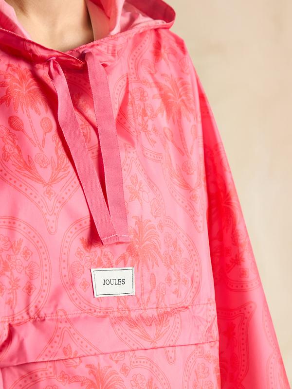 Joules Women's Elstow Packable Poncho - Pink Image 6