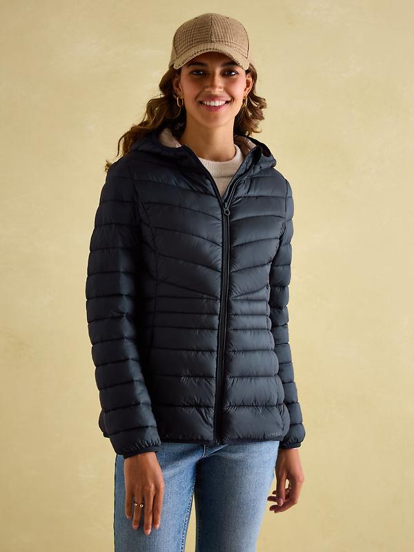 Joules Women's Kenley Showerproof Padded Coat - Navy Image 6