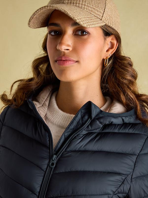 Joules Women's Kenley Showerproof Padded Coat - Navy Image 8