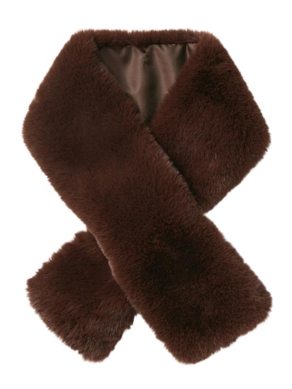 Product image of Joules Women's Callcott Faux Fur Scarf - Natural