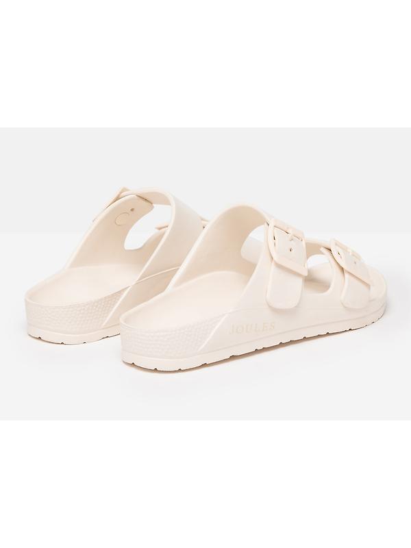 Joules Women's Sunseeker Rubber Sliders - White Image 2