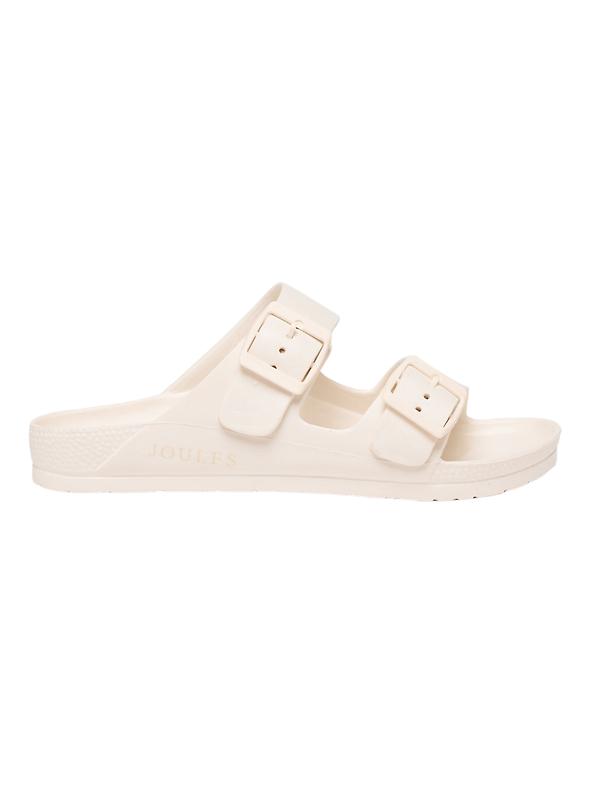 Joules Women's Sunseeker Rubber Sliders - White Image 1
