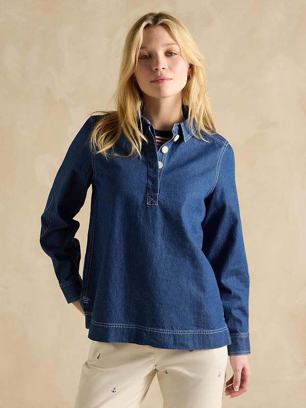 Product image of Joules Women's Brinley Deckshirt - Denim