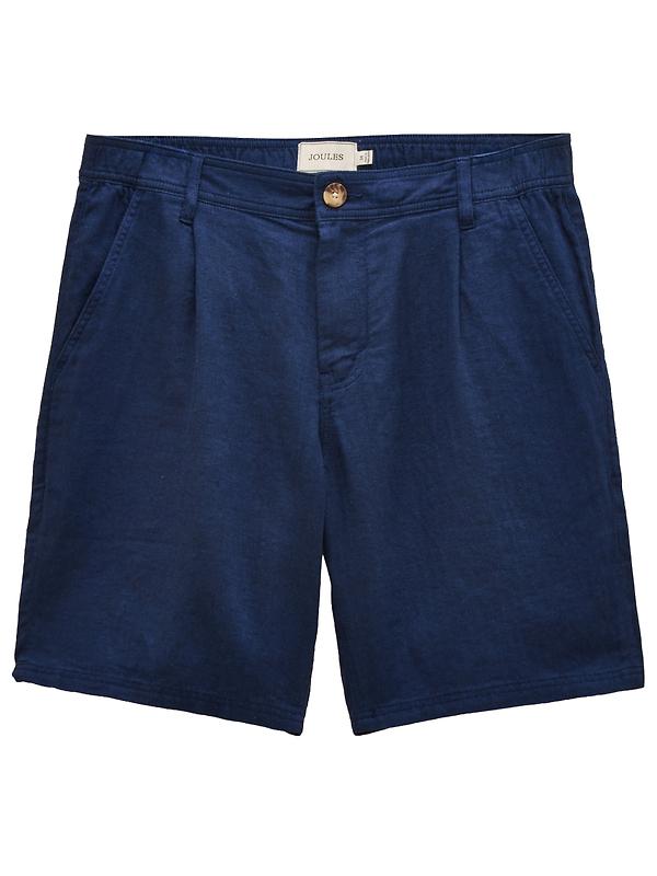 Joules Men's Linen Blend Shorts - Dark Blue Product Image