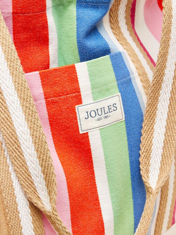 Joules Women's Promenade Canvas Tote Bag - Multi Stripe Image 7