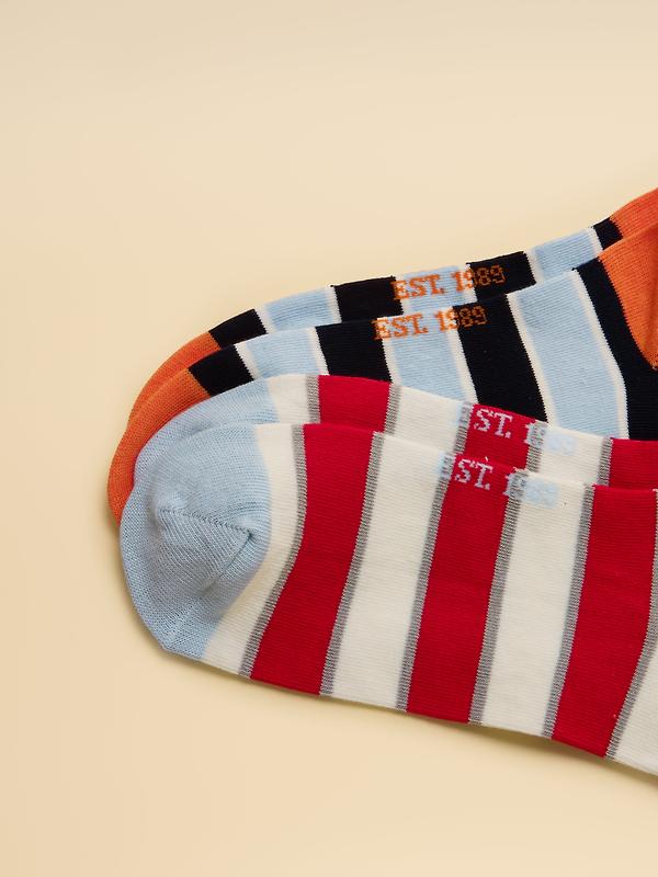 Joules Men's Rilla 5 Pack Trainer Socks - Multi Bright Image 2