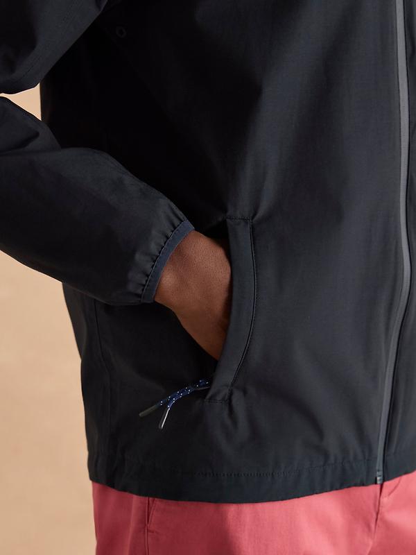 Joules Men's Ayston Lightweight Waterproof Coat - Navy Blue Image 8