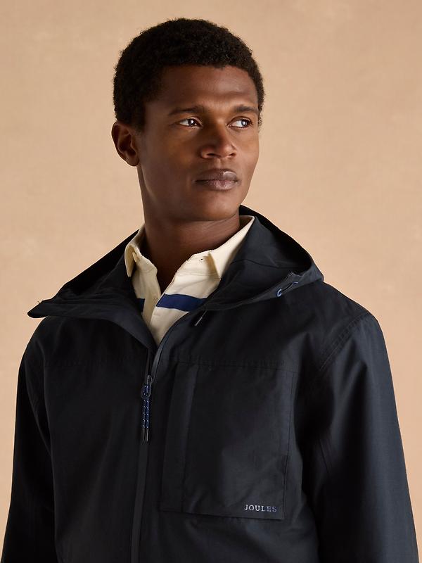 Joules Men's Ayston Lightweight Waterproof Coat - Navy Blue Image 10